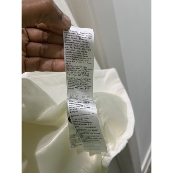 NA-KD One Button Detail Oversized White Blazer Sz L - Picture 6 of 9